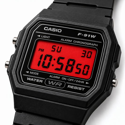 Red Colour Filter Digital Watch